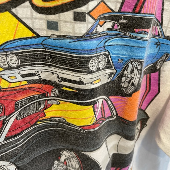 Vintage anvil corvette car tee white xl - Picture 3 of 10